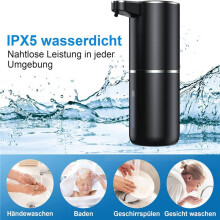 3X Automatischer Seifenspender, 380 Ml, Elektrische Wandmontage, Berührungsloser Automatischer Seifenspender, über USB Wiederaufladbarer Schaum