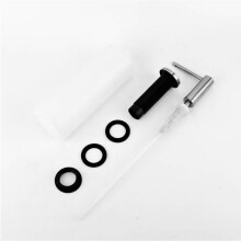 Kitchen Sink Soap Dispenser Countertop Pump Hand Lotion Built in Bottle Stainless Steel Screw Soap Dispenser Silver