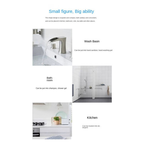 Automatic Sensor Soap Dispenser Touchless Liquid HandSoap Dispenser with Infrared Motion Sensor 300Ml/11Oz A 1