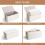 Issue Box Cover, PU Leather Tissue Box Covers Rectangular Tissue Holder for Home/Office/Car Decoration White 3