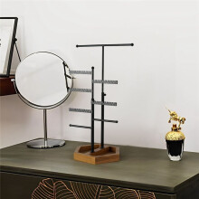 Double T Type 8 Tiers Jewelry Earring Stand Storage Bracelet Necklace Jewelry Display Stand for Girls Storage