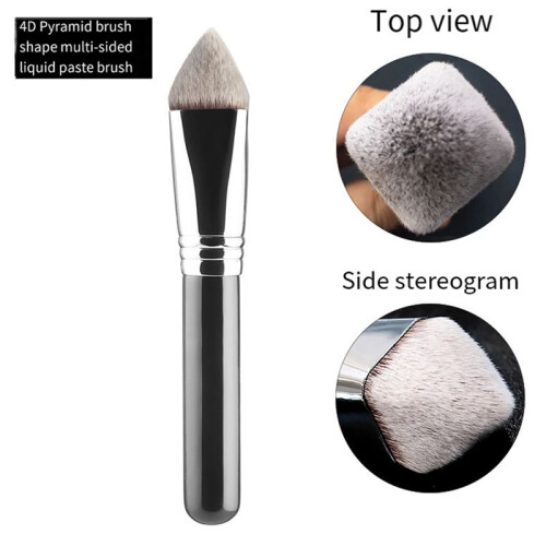 4-Pack for Full Face Multifunctional Foundation Brush 3D 4D Multi-Faceted Makeup Brush Powder Liquid Concealer Brush 2