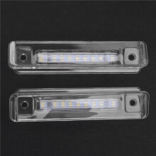 2X LED License Plate Lights for S124 W124 E-Class 1993-1996 Car LED License Plate Lamp Light