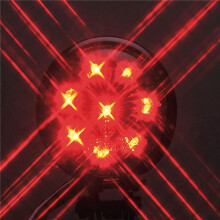 2X Motorcycle LED Rear Tail Light Brake Stop Lamp Moto LED Tail Light for Bobber Chopper Cafe Black