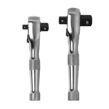 2 in 1 Ratchet Wrench Tool Ratcheting Socket Double End Spanner Tools 1/2in & 3/8in and 1/4in & 3/8in 2pcs