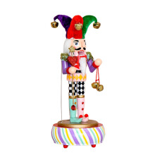 Clown Nutcrackers Figurine Music Box Manual Wind Up Mechanism