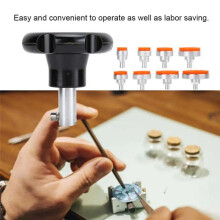 Screw Type Suction Watch Case Cover Opener Remover with 8 Glue Kit Watch Repair Tool Accessories for Watchmakers-A