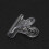 6Pcs/Set Rusian C Curve Nail Pinching Clips Multi Function Tool Acrylic Nails Pinchers Transparent 9