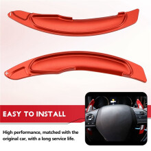 Red Aluminum Alloy Steering Wheel Paddle Shifter Extension for Lancer Evo X 2008-2016