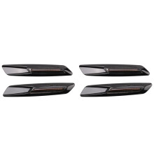 4 Pièces Chat Clignotant LED Voiture Dynamique Côté Marqueur Clignotant Lumière Signal Lampe pour E60 E61 E81 E82 E88 E90 E91 E92
