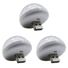 3X Mehr Farbige USB LED Auto Innen Beleuchtung Lampe Atmosphären Licht Neon Lampen Sound Sensor DJ Licht