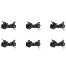 6X Kit Cablaggio per 1 Interruttore -Off Con Fusibile Luce 12V 40A Relè 180 W/ 300 W per Barra Luminosa da Lavoro Un LED da 4-52 Pollici