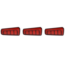 3X Multi-Function LED Rear Fog Lamp Bumper Light Brake Light Turn Signal Reflector for Vellfire 14-18 ALPHARD