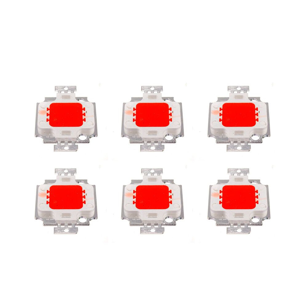 6X 10W Led Cob Chip Flood Flood Spot Lamp Bulb Color: Light/Red 6031910687559