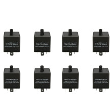 8X 12V 3 Pin LED Adjustable Car Flasher Flash Relay for Turn Signal Light Indicator