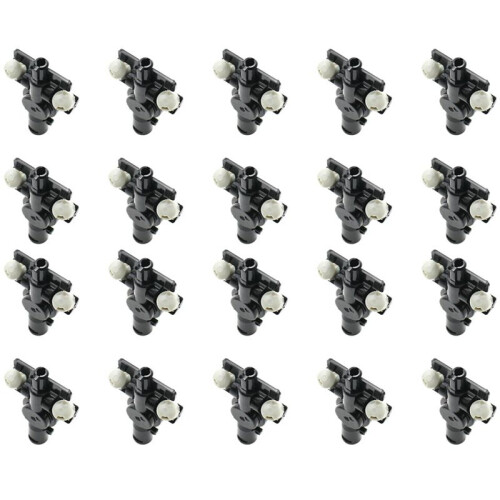 20X Headlight Water Spray Nozzle Washer Jet Connector Adapter Holder for