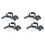 4Pcs Adjustable Motorcycle Headlight Holder Motorcycle Light Bracket Universal Headlight Spotlight Mount Bracket 38-60MM 1