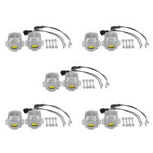 10 Stuks Angel Eyes CANbus 80W LED-Koplampmarkeringslampen Foutloos voor  E90 E91 3-Serie 2005-2008 Superwit