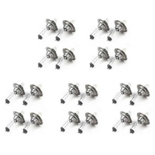 20 X H7 Car Headlight Bulbs 12V / 55W Halogen Standard Lamp Light