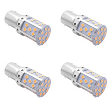 4X 1156 Ba15S P21W Led Bulb 3030 35Smd Canbus Led Lamp for Car Turn Signal Lights Amber Lighting 12V 24V