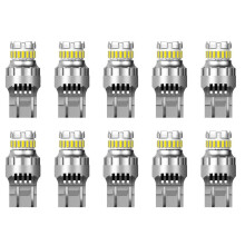 10X T20 7440 W21W LED Canbus Reverse Lights W21/5W 7443 LED Bulb Brake Turn Signal Lights 6500K Super Bright Tail Lamp