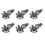 6X Headlight Water Spray Nozzle Washer Jet Connector Adapter Holder for 1