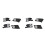2Pair Car Front Headlight Bracket Repair Kits for  X1 E84 2010-2015 E90 2004-2012 Headlight Housing Holder 1