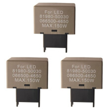 3X Auto Zubehör 8-Poliges Elektronisches Blinker Relais für LED Lampe 81980-50030 066500-4650