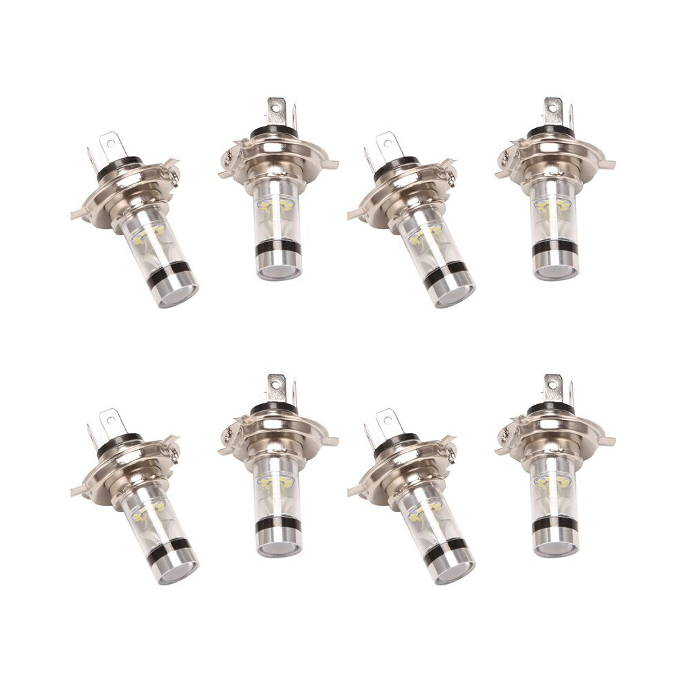 8 Pcs H4 9003 Hb2 Led Motorcycle Headlight Bulbs Hid Hi&Low 6500K Power White 6033692574164