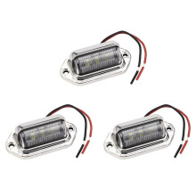3X 12-24V 6 LED Numer Tablicy Rejestracyjnej ŚWiatłO PokłAd ŁOdzi Chodnik Krok Lampa RV Przyczepa