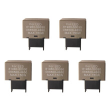 5X Akcesoria Samochodowe 8-Pinowy Elektroniczny Przekaźnik Migacza do Żarówki LED 81980-50030 066500-4650
