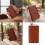 Portable Rusts Resistant Miniature Liquor Flasks-Brown. 2