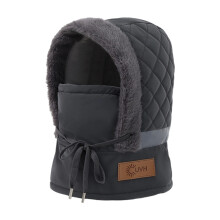 Warmer, mit Fleece gefütterter Hut für kaltes Wetter,-Grau