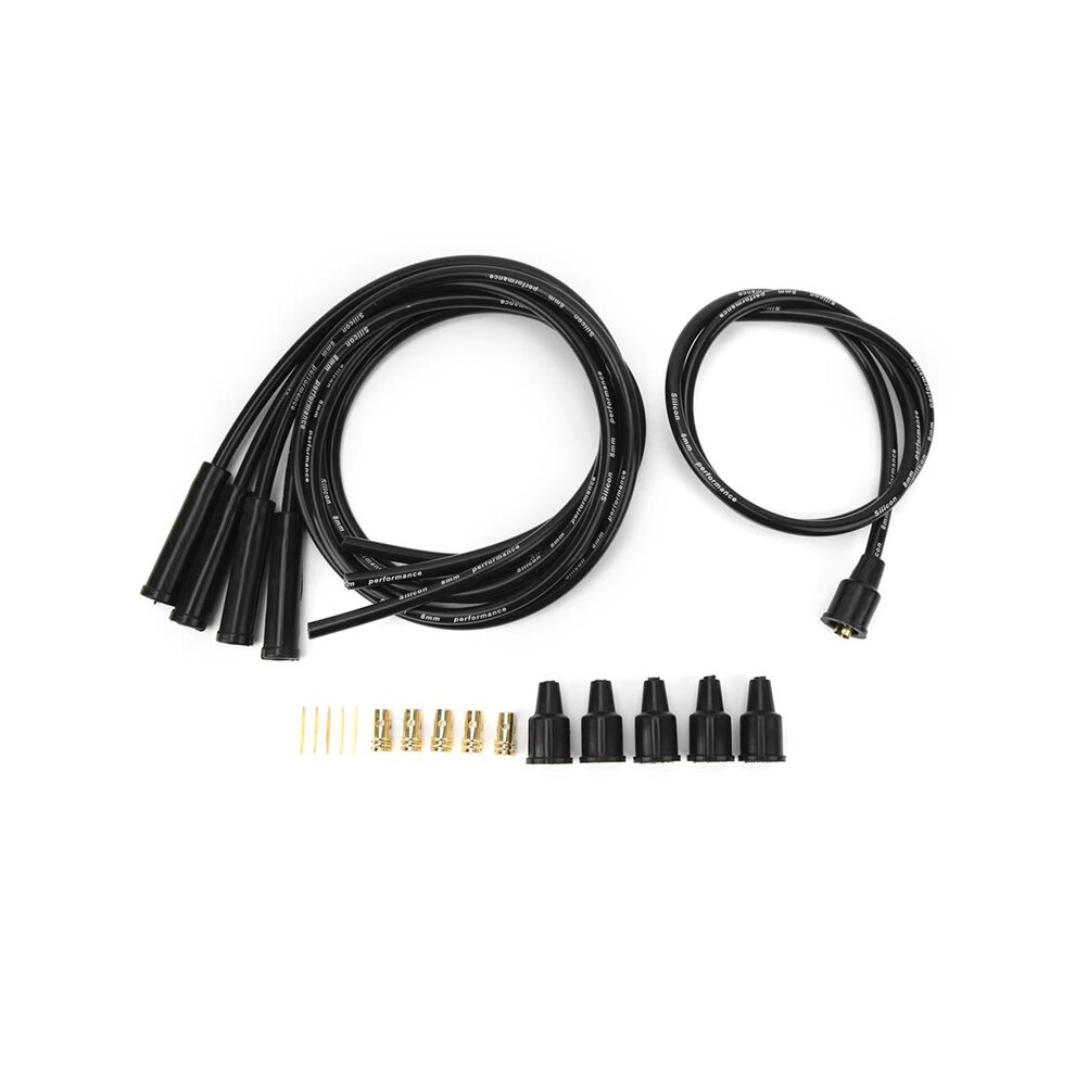 Wire 8Mm Wire 1M Length Ignition Wire Set For 4 Cylinder Classic Cars Black 6032129663532