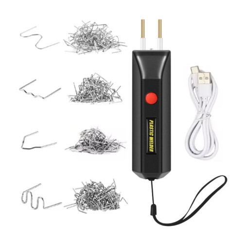 Cordless Plastic  Machine Plastic Welding Kit with Battery 4 Types Wave Staples LED Indicator for Car Bumper Crack