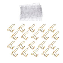 20PCS Nail Rings, Adjustable Nail Rings Reusable Detachable Women Gift Ring Set with Adhesive Nail Tabs Gold