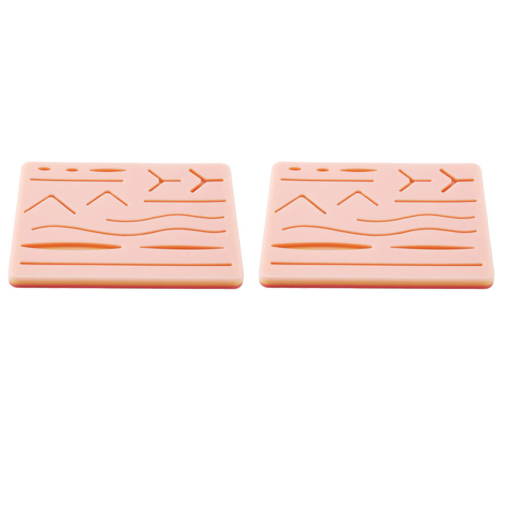 2X Skin Suture Training Kit Pad Suture Training Kit Suture Pad Trauma Accessories for Practice and Training Use