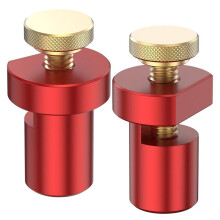 2Pcs Bench Dogs Clamp Set,3/4In(19mm) Aluminum Alloy Workbench Hole Stop,Woodworking Table Stop Carpenter Bench Clamp A