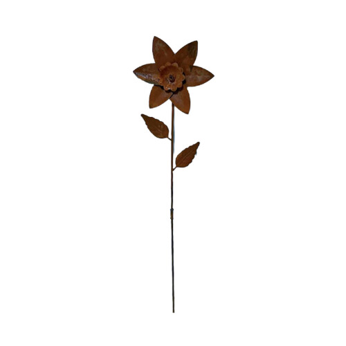 Rusty Garden Dekostäbe, Metallblumen, Gartendekoration,