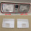 2X for  Camry Aurion 2012 2013 2014 2015 Auto Interior Rear Reading Light Housing Cap Cover Shell 5