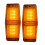 4Pcs LED  Lights Front Double Burner Indicator LampFor     Truck Lorry Front Grill Light B 3