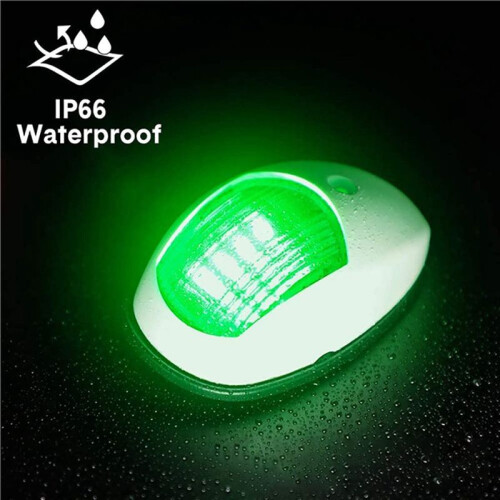 8X Navigation Light LED Boat Side Light Signal Light Signal Warning Light Yacht Light White 2