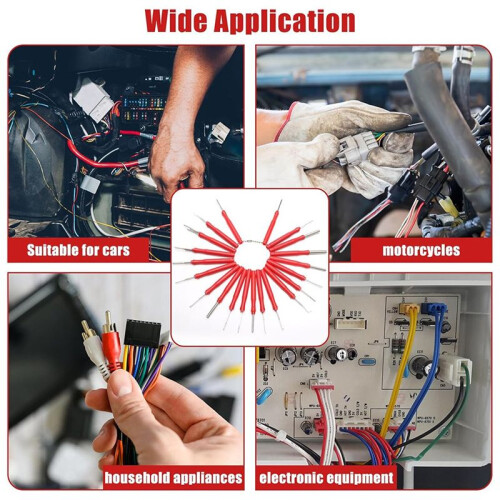 30+4P Terminal Pin Removal Tool Kit, Electrical Connector Depinning Tool Terminal Pin Extractor Kit Wire Release Tool 2