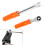 2PCS Automatic Slack Adjuster Tools,5/16in Double Square Ratcheting Wrench & Fork End Release Tool,Brake Adjustment Tool 8