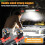 High Lumen LED Work Light, Rechargeable Magnetic Work Flashlight, Work Lights with Hooks for Emergency Car Reparing 1