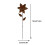 Rusty Garden Dekostäbe, Metallblumen, Gartendekoration, 3