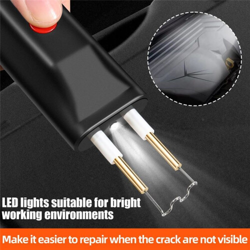 Cordless Plastic  Machine Plastic Welding Kit with Battery 4 Types Wave Staples LED Indicator for Car Bumper Crack 2