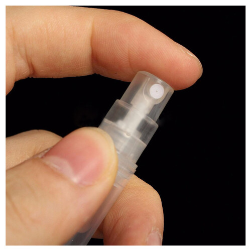 100 x 2ml Plastic Travel Spray Bottle Empty Transparent Perfume Atomizer New