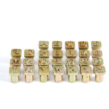 26Pcs Steel Alphabet Stamps Punch Set with 7 in 1 Adjustable Stitching Groover and Creasing Beveler