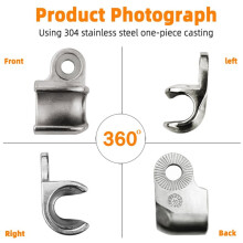 2PCS Bike Trailer Hitch Cup Mount for Chariot Courier Coaster Cadence Stainless Steel Stroller Axle Hitch Cup